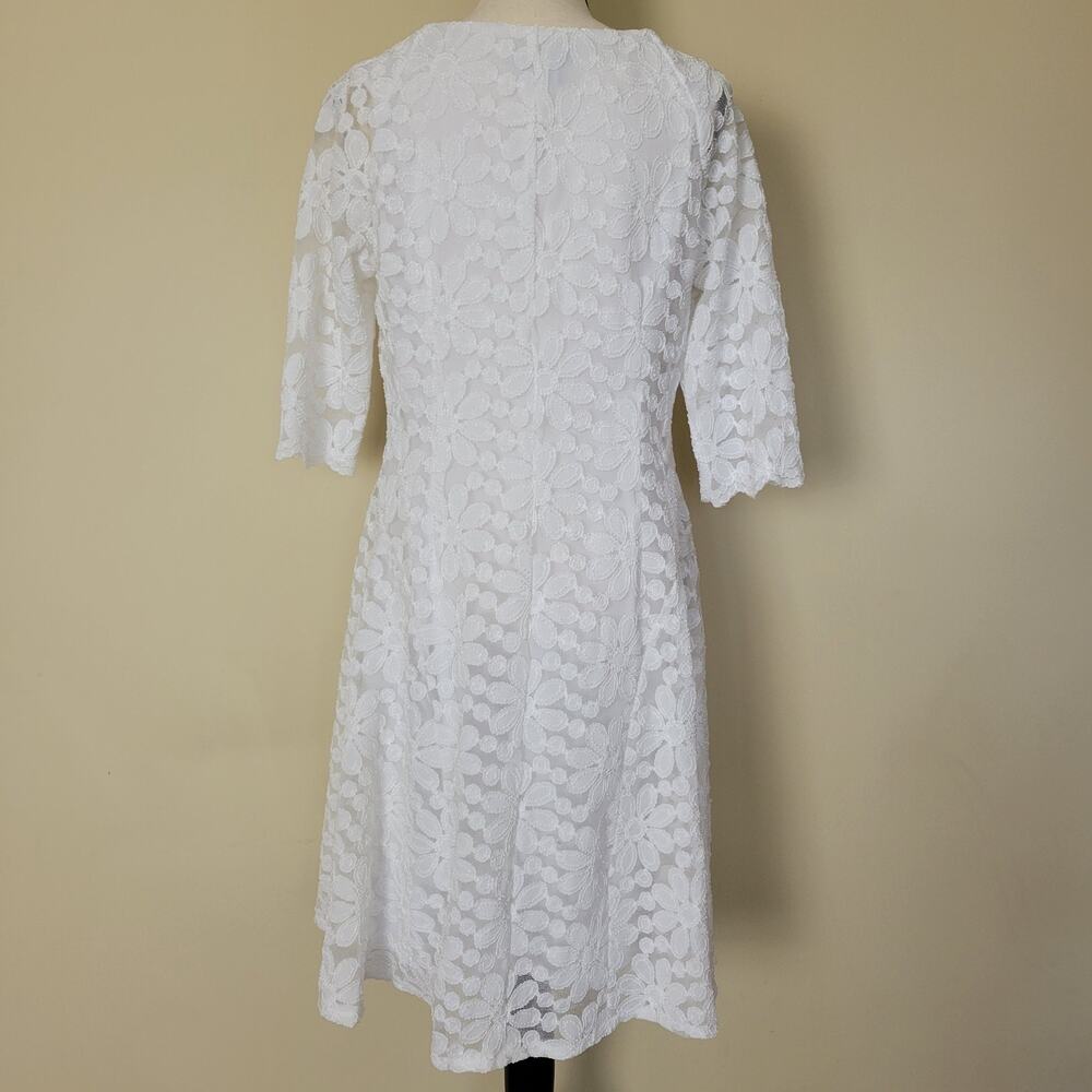EUC Rabbit Rabbit Rabbit Designs 14 Dress Pullover Fit & Flare Lace Lined - Picture 7 of 16
